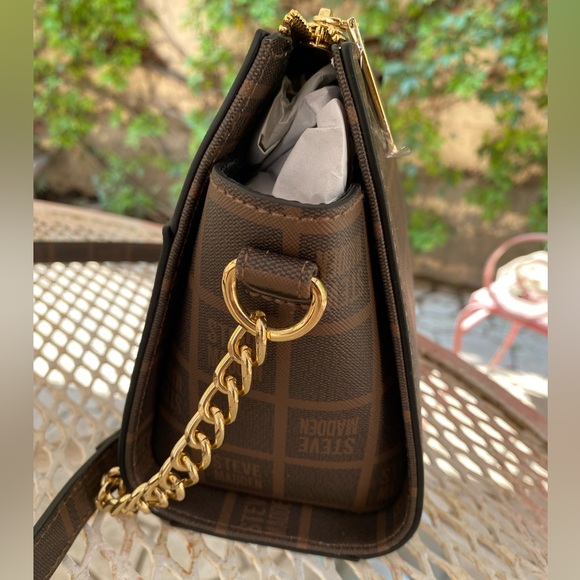 NWT STEVEN MADDEN hand bag casual brown color - Picture 2 of 6